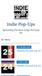 Mobile Screenshot of indiepopups.com