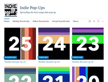 Tablet Screenshot of indiepopups.com